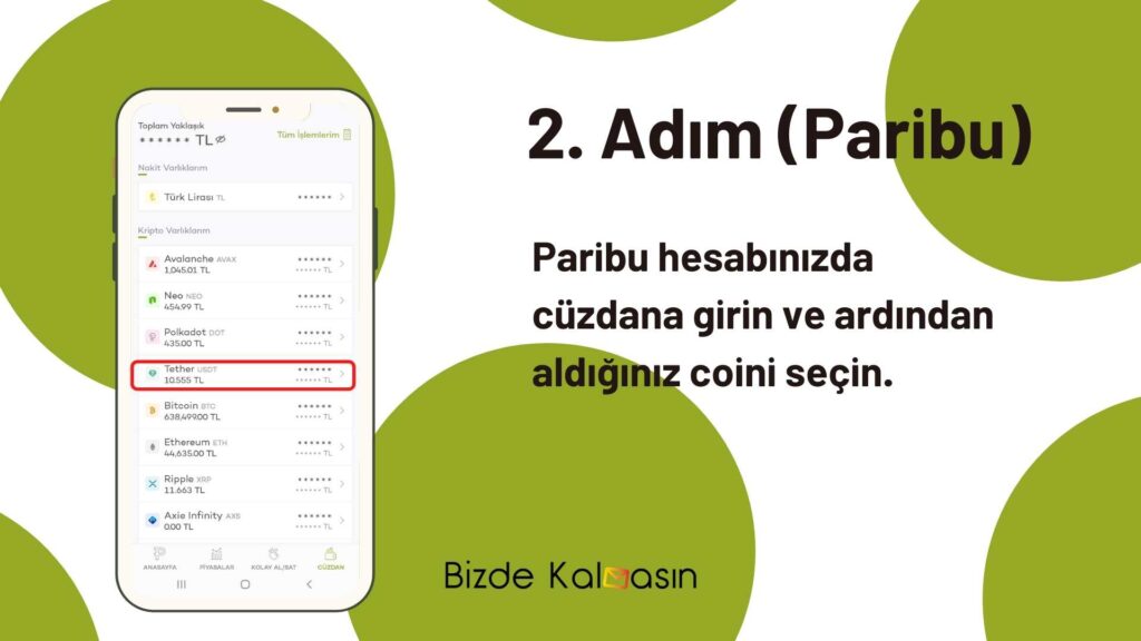 Paribu'dan Binance'ye Coin Transfer