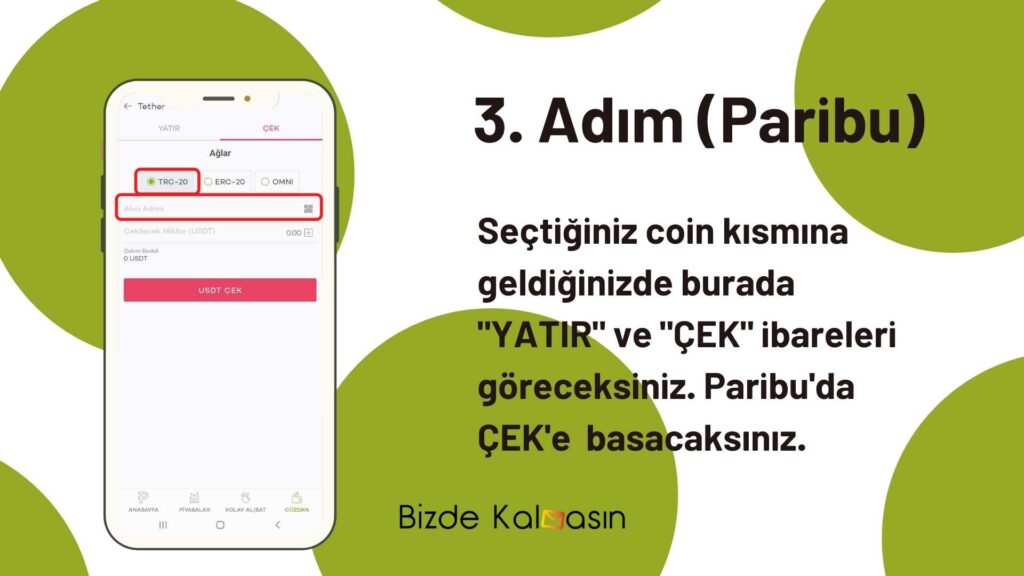 Paribu'dan Binance'ye Coin Transfer
