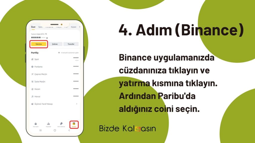 Paribu'dan Binance'ye Coin Transfer