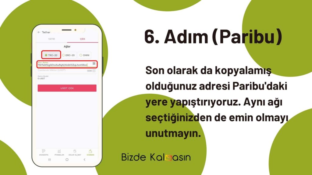 Paribu'dan Binance'ye Coin Transfer
