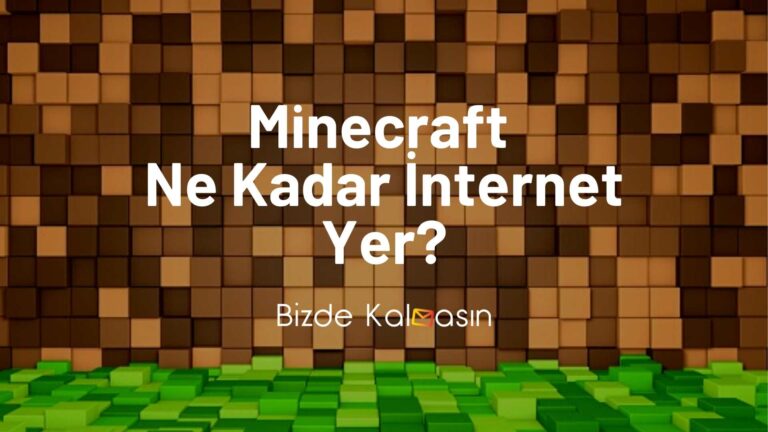 Minecraft Ne Kadar İnternet Yer?