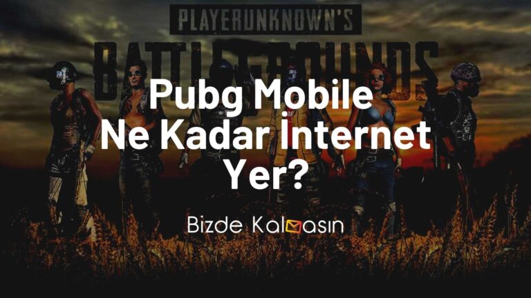 Pubg Mobile Ne Kadar İnternet Yer