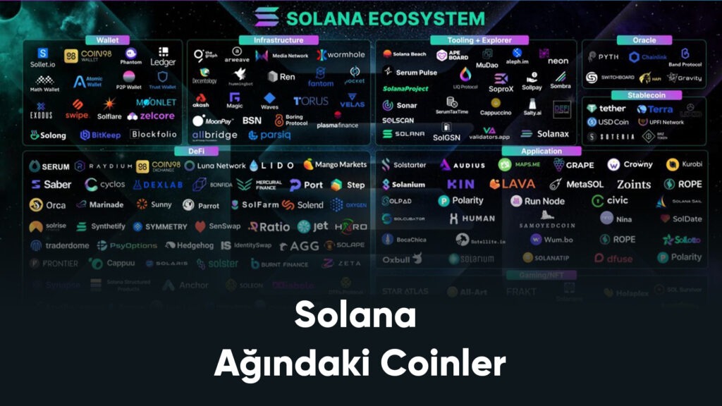 Solana Ağındaki Coinler