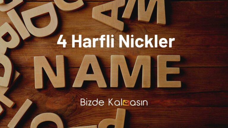 4 Harfli Nickler