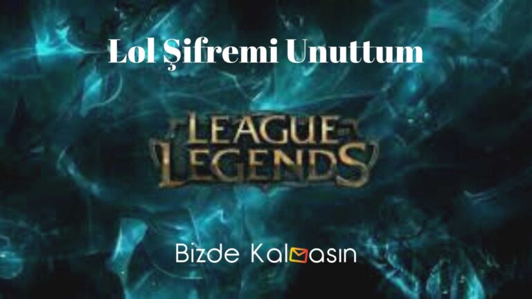Lol Şifremi Unuttum