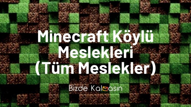 Minecraft Köylü Meslekleri
