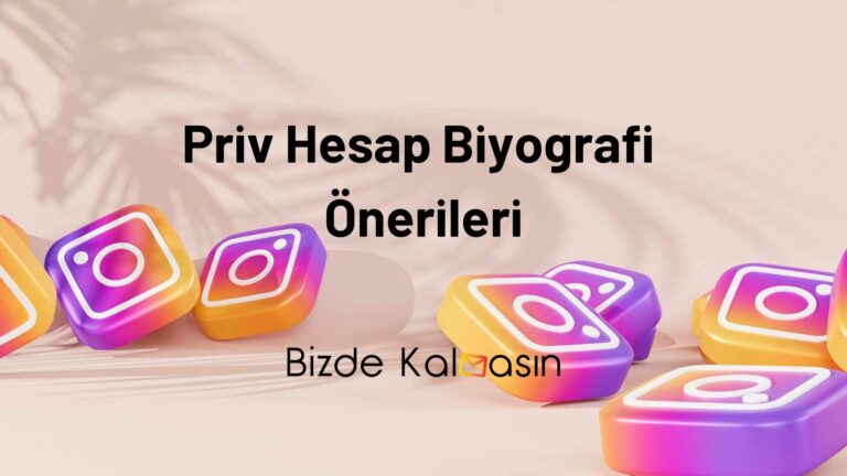 Priv Hesap Biyografi Önerileri  – Priv Bio Sözleri – Mükemmel!