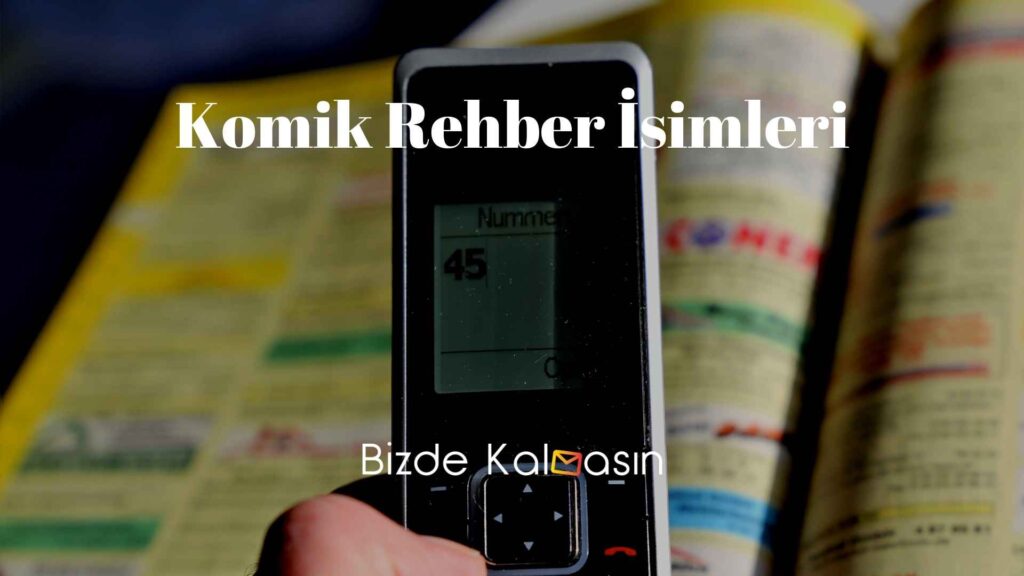 Komik Rehber İsimleri