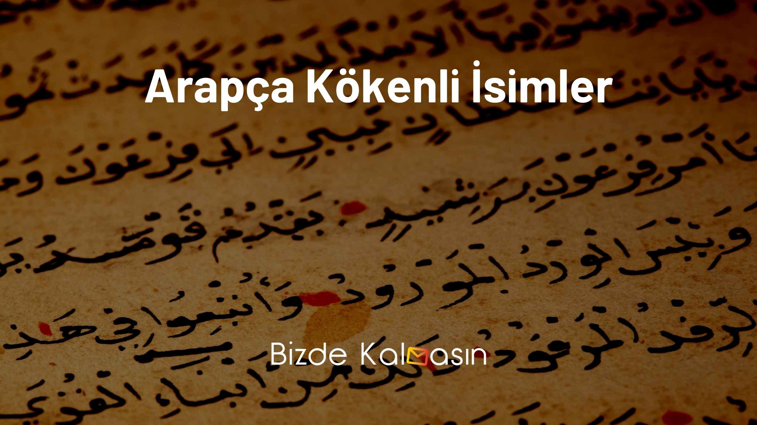 Arapça Kökenli İsimler