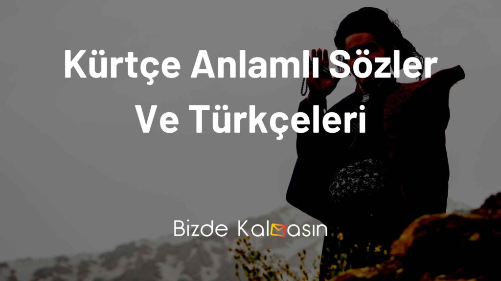 Kürtçe Anlamlı Sözler Ve Türkçeleri