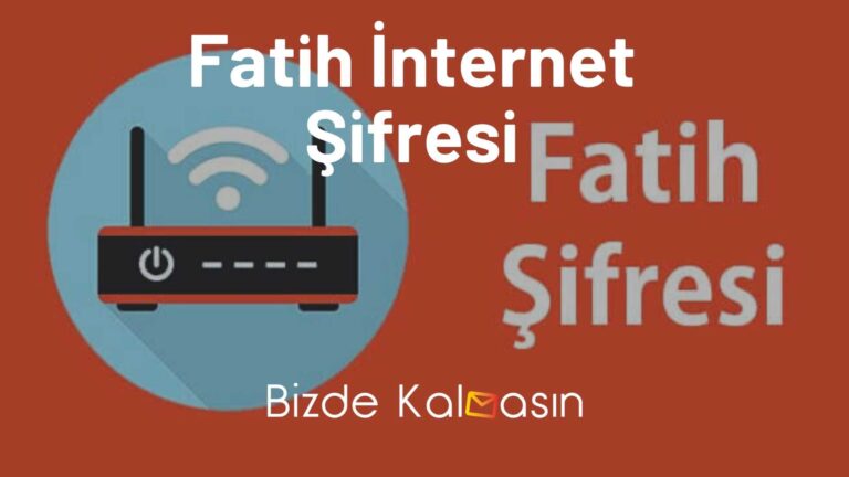 Fatih İnternet Şifresi 2023 – Okul Wifi Şifresi