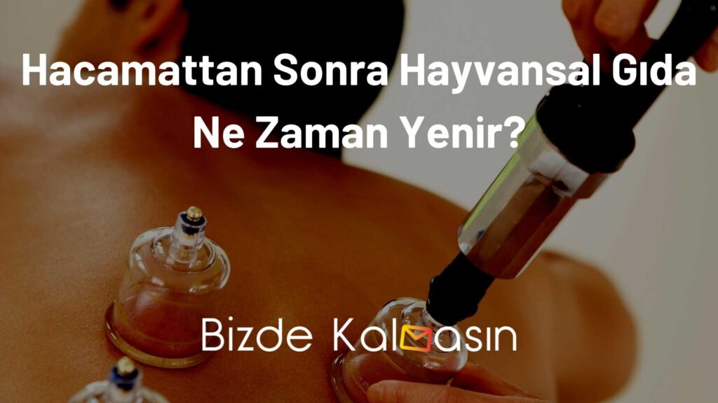 Hacamattan Sonra Hayvansal Gıda Ne Zaman Yenir?