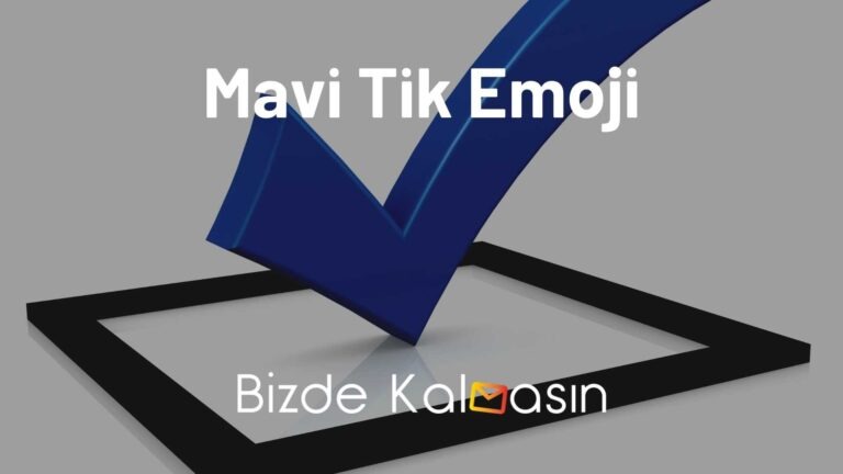 Mavi Tik Emoji