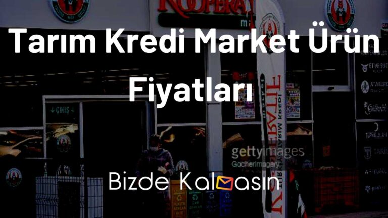 Tarım Kredi Market Ürün Fiyatları