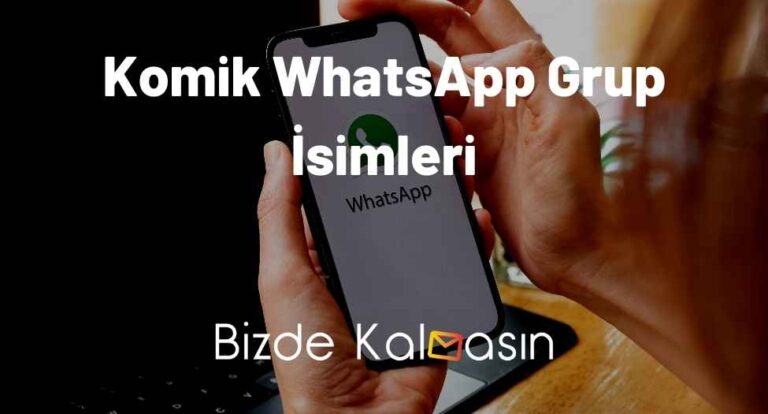 Komik WhatsApp Grup İsimleri