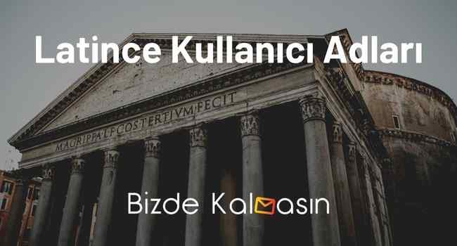 Latince Kullanıcı Adları