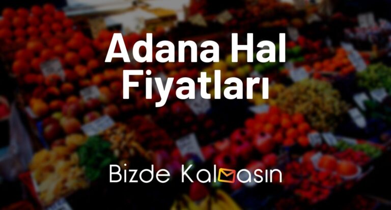 Adana Hal Fiyatları 2023 – Güncel Osmaniye Hal Fiyat Listesi