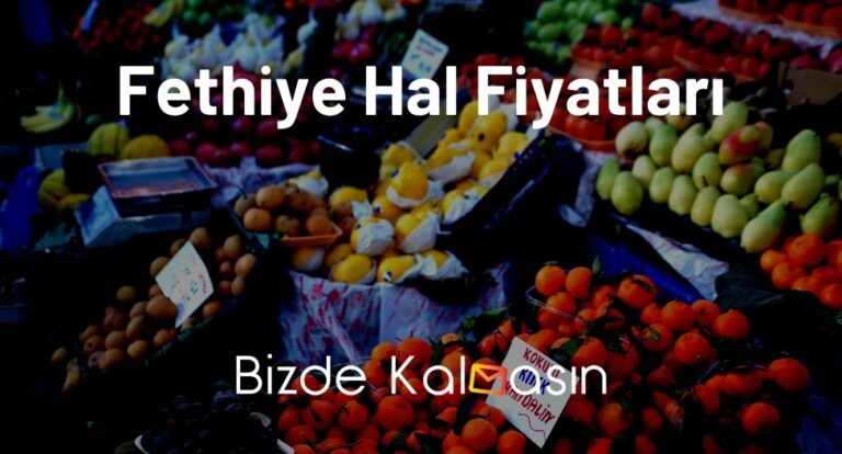 Fethiye Hal Fiyatları 2023 – Muğla Hal Fiyatları – Ortaca Hal Fiyatları