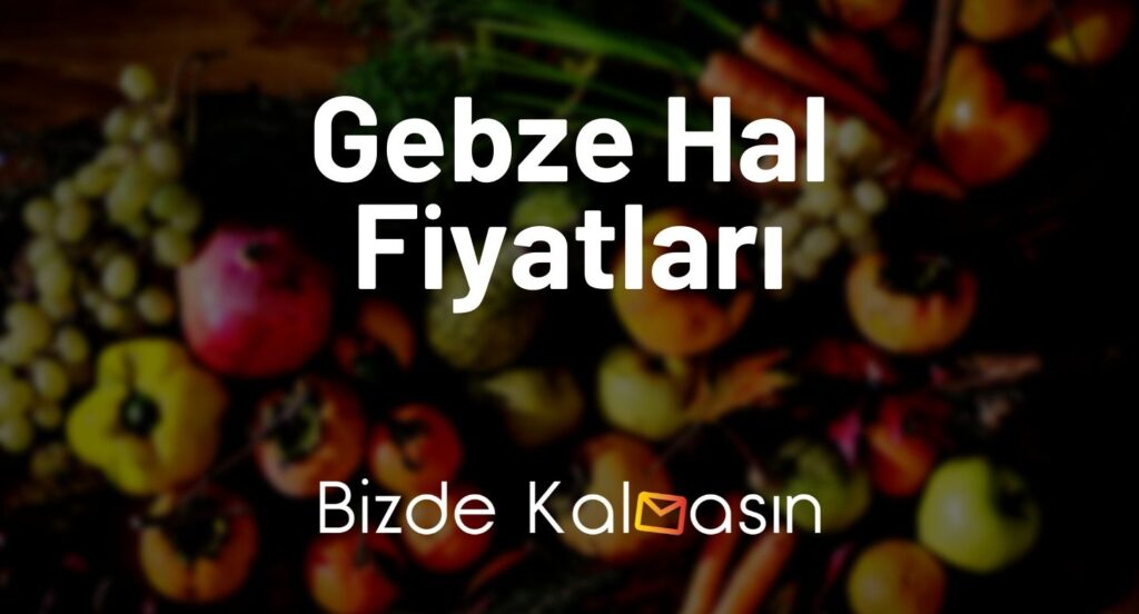 Gebze Hal Fiyatları