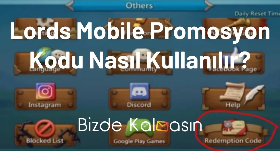 Lords Mobile Promosyon Kodu Nasıl Kullanılır