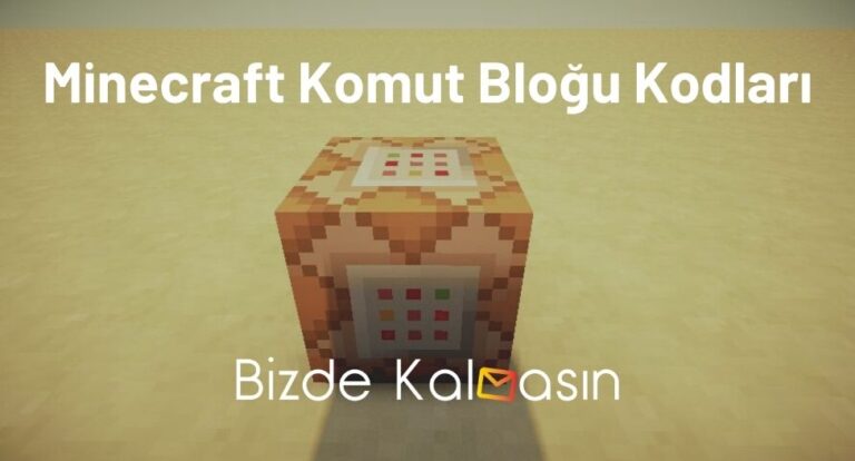 Minecraft Komut Bloğu Kodları