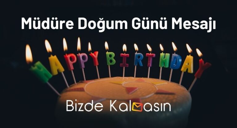 Müdüre Doğum Günü Mesajı