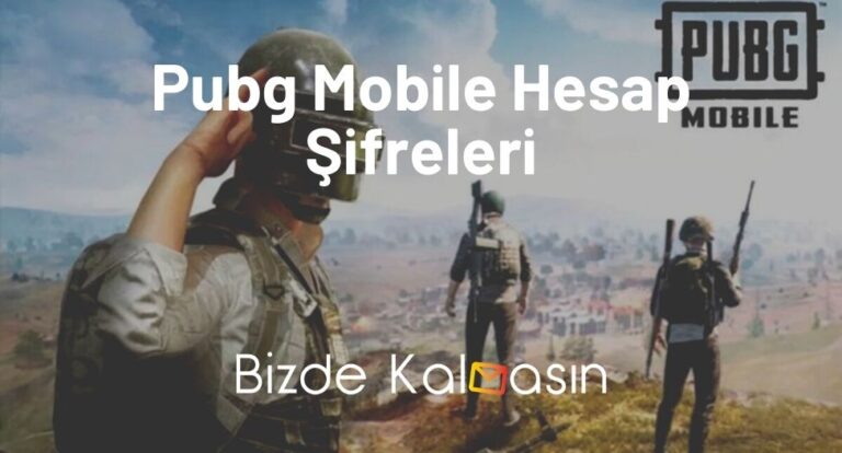 Pubg Mobile Hesap Şifreleri – En Güncel Şifreler!