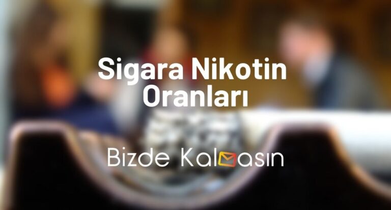 Sigara Nikotin Oranları