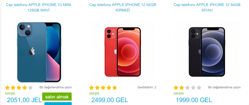 Gürcistan iPhone Fiyatları