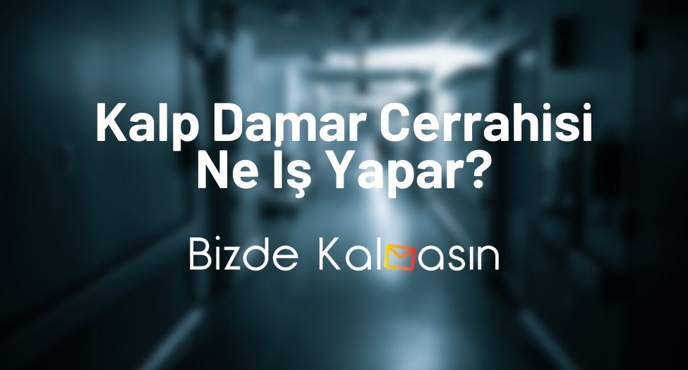 Kalp Damar Cerrahisi Ne İş Yapar?