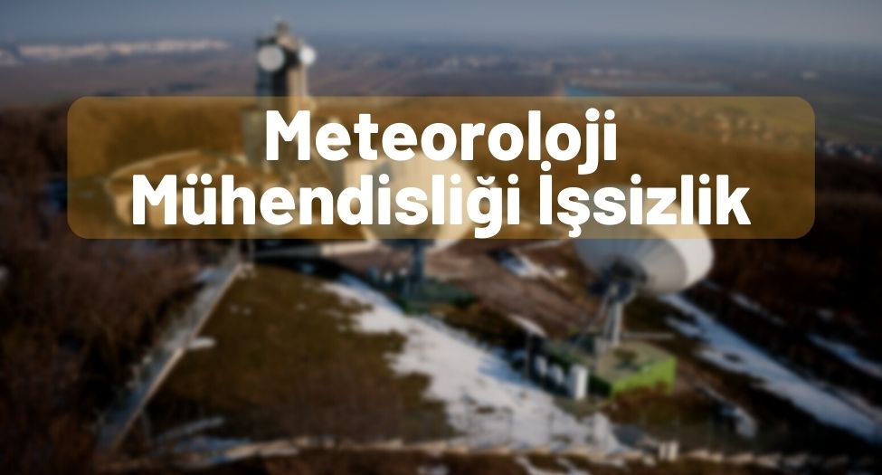 Meteoroloji Mühendisliği İşsizlik