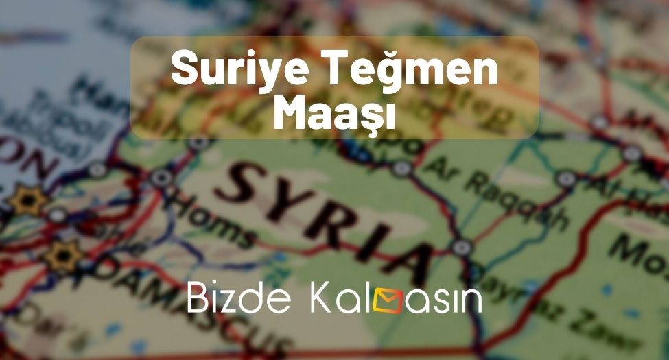 Suriye Teğmen Maaşı