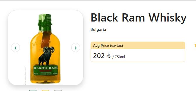 Black Ram Viski 70'lik Fiyatı