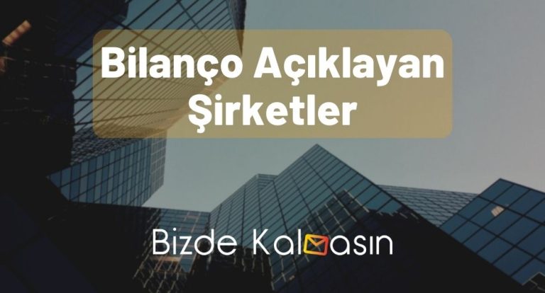 Bilanço Açıklayan Şirketler