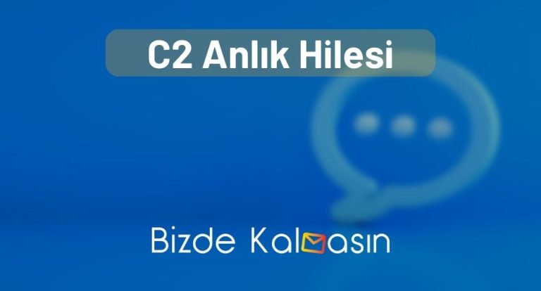 C2 Anlık Hilesi – Connected2 Me Anlık Hilesi – Takipçi Hilesi!