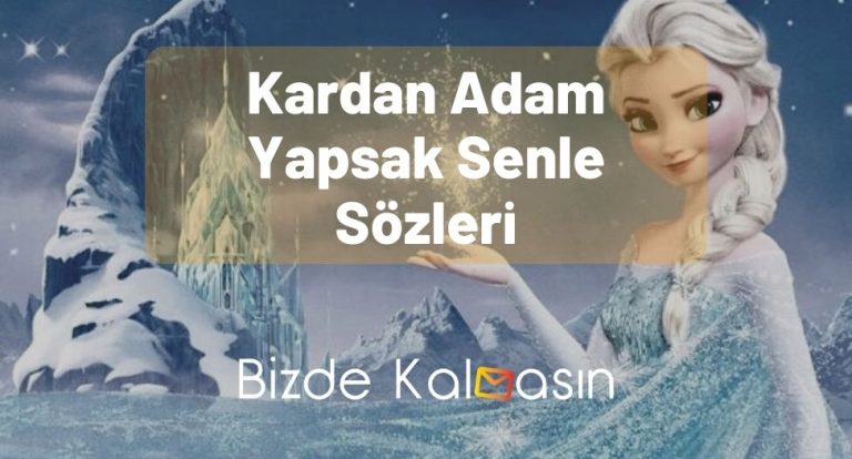 Kardan Adam Yapsak Senle Sözleri