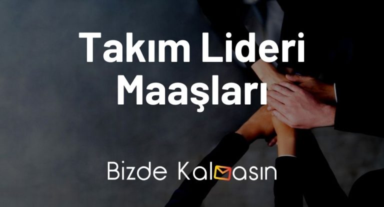 Takım Lideri Maaşları