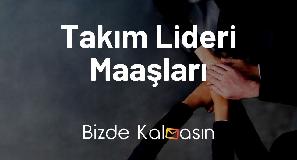 Takım Lideri Maaşları 2024 - Nedir, Ne İş Yapar? Takım Lideri Maaşları