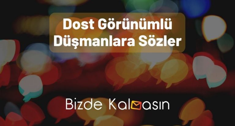 Dost Görünümlü Düşmanlara Sözler