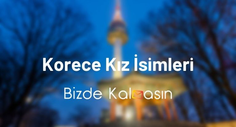 Korece Kız İsimleri