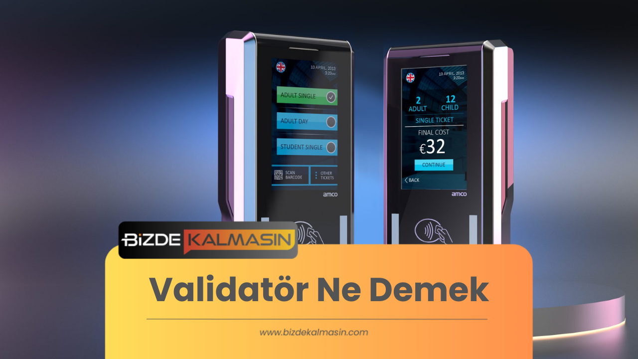 Validatör Ne Demek - Validatör Nedir? Validatör Ne Demek