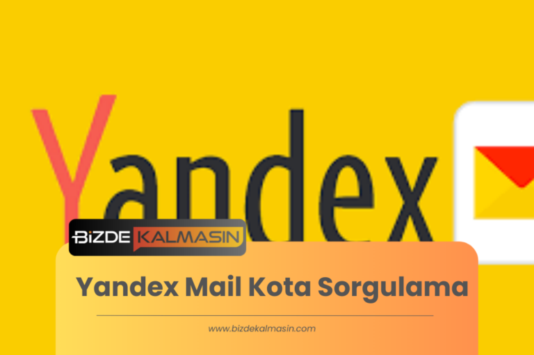 Yandex Mail Kota Sorgulama