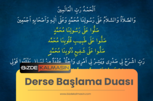 Derse Başlama Duası