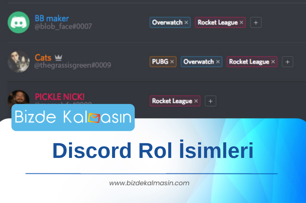 Discord Rol İsimleri