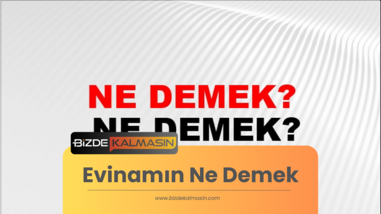 Evinamın Ne Demek