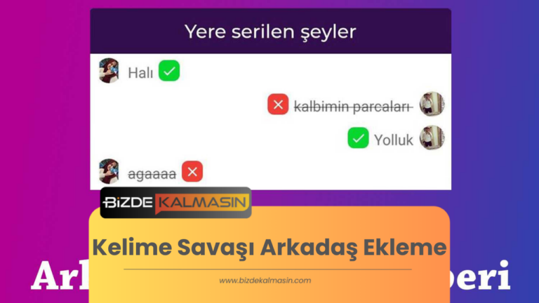 Kelime Savaşı Arkadaş Ekleme