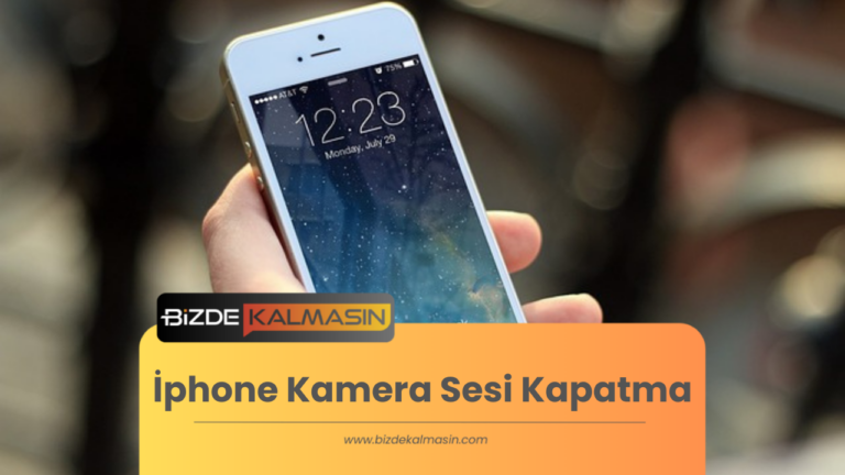 İphone Kamera Sesi Kapatma