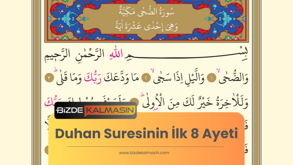 Duhan Suresinin İlk 8 Ayeti