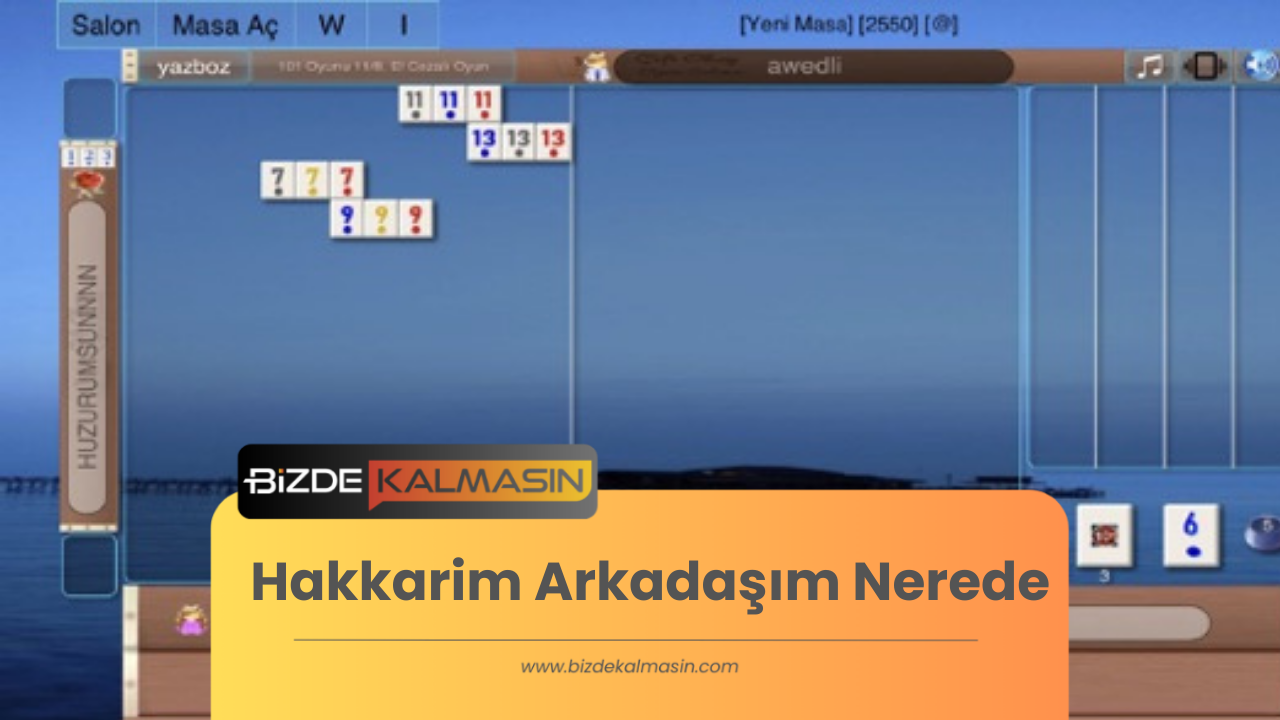 Hakkarim Arkadaşım Nerede ? TOP 100 Listesi Hakkarim Arkadaşım Nerede