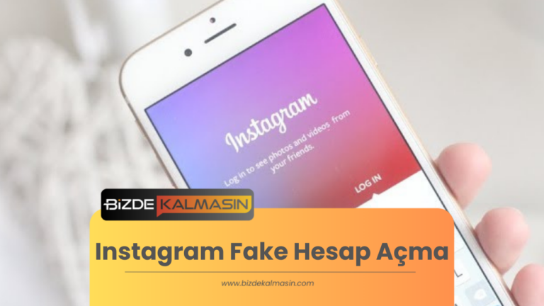 Instagram Fake Hesap Açma